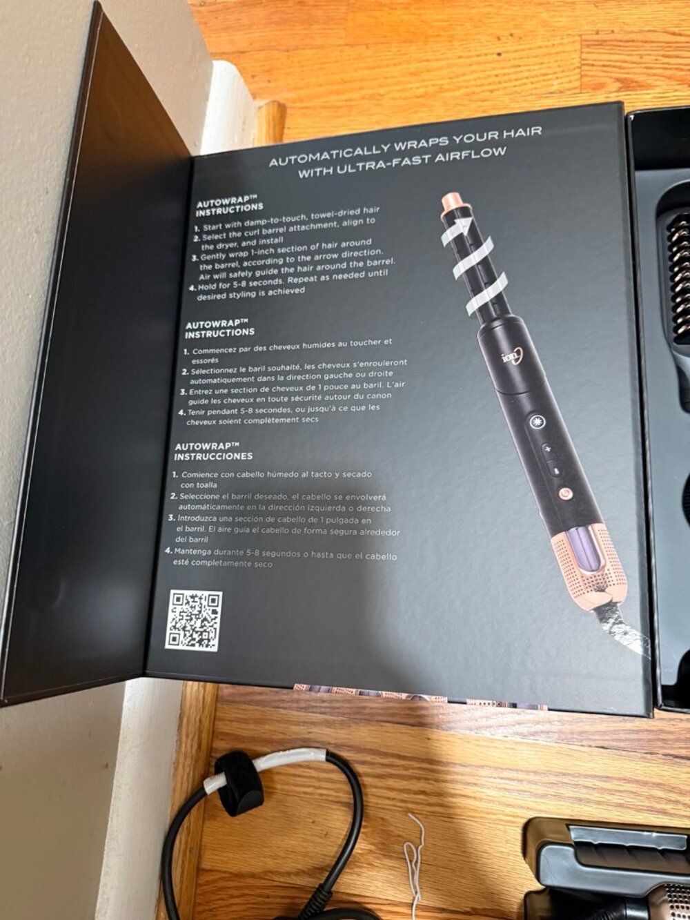 ion Luxe 8-in-1 Airstyler Pro Complete Set Black Rose Gold - Picture 4 of 5
